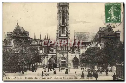 Ansichtskarte AK Paris Mairie du 1er Arrond Eglise St Germain l&#39Auxerrois