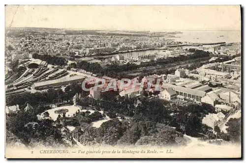 Ansichtskarte AK Cherbourg Vue Generale Prise de la Montagne de Roule