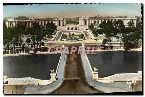 Cartes postales Paris Palais de Chaillot et le pont d&#39Iena