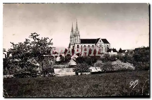 Moderne Karte Pontmain Vue d&#39ensemble de la Basilique