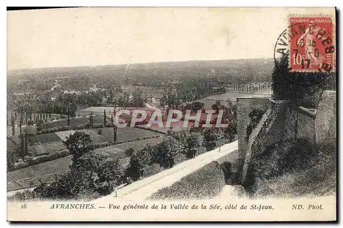 Cartes postales Avranches Vue Generale de la Vallee de la See Cote de St Jean