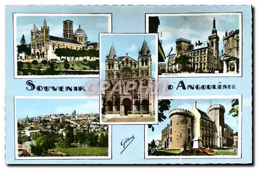 Cartes postales moderne Angouleme Cathedrale Hotel de ville Vue generale Tour de Valois