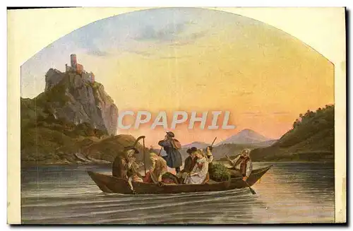 Cartes postales Ludwig Richter Uberfahrt am Schreckenftein