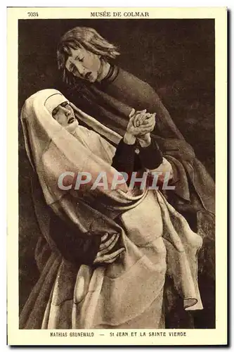 Cartes postales Mathias Grunewald St Jean Et La Sainte Vierge Musee de Colmar