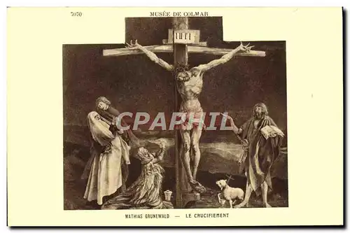 Cartes postales Mathias Grunewald Le Crucifiement Musee de Colmar