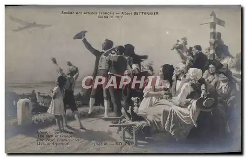 Cartes postales Societe des Artistes Franoais Albert Bettannier Salon de 1912 L&#39oiseau de France