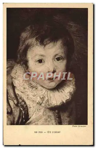 Cartes postales Van Dyck Tete D&#39Enfant