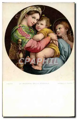 Cartes postales Firenze La Madonna Della Seggiola Raffaello Sanzio