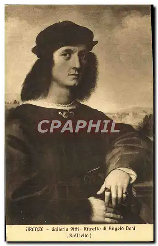 Cartes postales Firenze Galleria Pitti Ritratto di Angelo Doni Raffaello