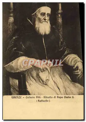 Ansichtskarte AK Firenze Galleria Pitti Ritratto di Papa Giulio II Raffaello