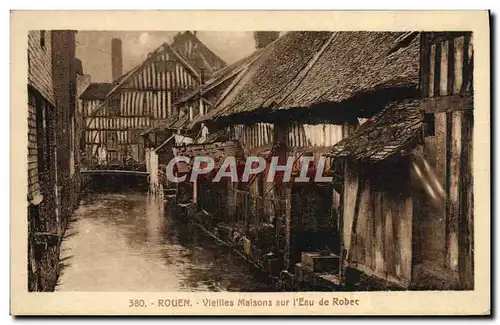 Ansichtskarte AK Rouen Vieilles Maisons Sur I&#39Eau De Robec