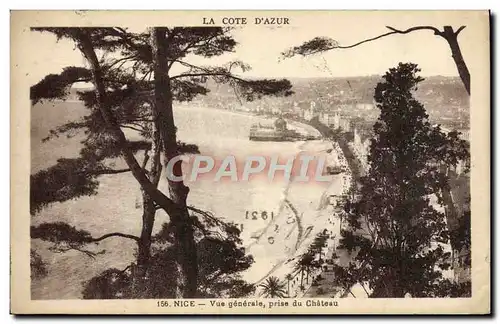 Cartes postales Nice Vue Generale Prise Du Chateau