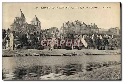 Cartes postales Saint Aignan L&#39Eglise Et Le Chateau