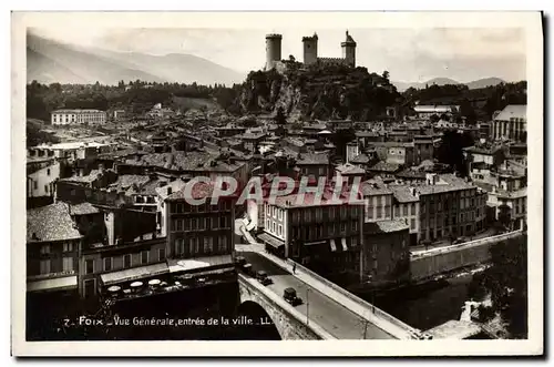 Moderne Karte Foix Vue Generale Entree de la Ville