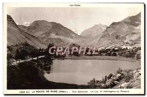 Cartes postales La Roche De Rame Vue Generale Le lac et montagnes du Pelvoux