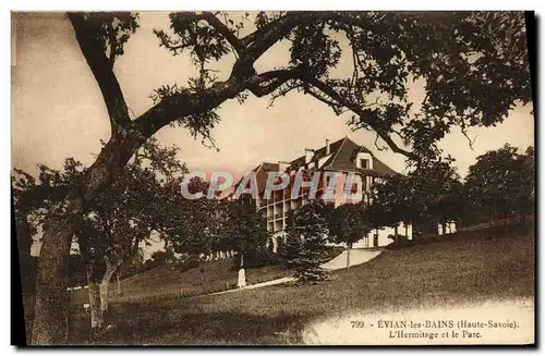 Cartes postales Evian les Bains L&#39Hermitage et le parc