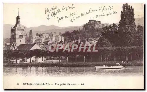 Cartes postales Evian les Bains Vue Prise du Lac