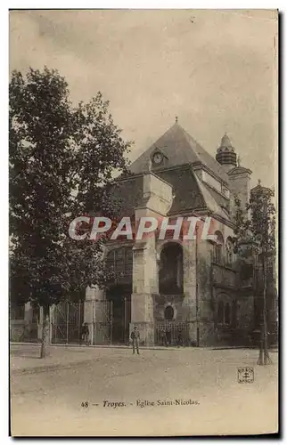 Ansichtskarte AK Troyes Eglise Saint Nicolas