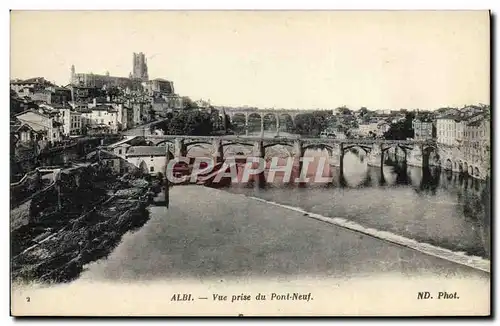 Cartes postales Albi Vue Prise du Pont Neuf