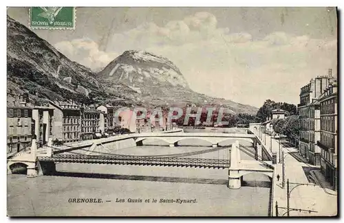 Ansichtskarte AK Grenoble Les Quais et le Saint Eynard