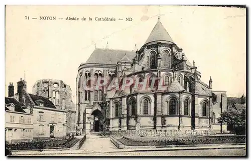 Ansichtskarte AK Noyon Abside de la cathedrale