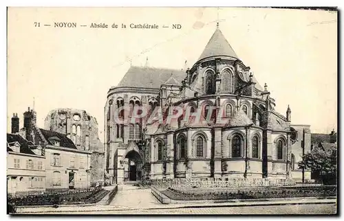 Cartes postales Noyon Abside de la cathedrale