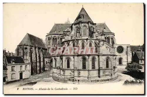 Cartes postales Noyon Abside de la Cathedrale