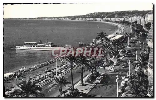 Cartes postales Nice La Promenade des Anglais Bateau