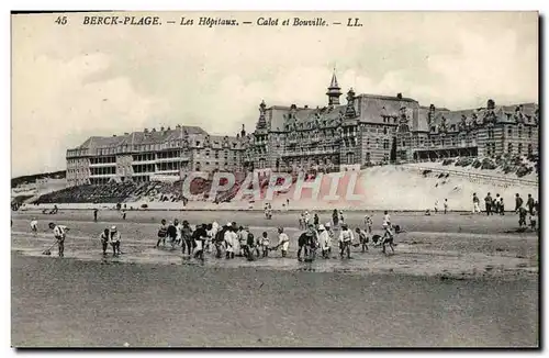 Ansichtskarte AK Berck Plage Les Hopitaux Calot et Bouville