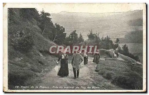 Cartes postales Centre de la France Pres du sommet du Puy de Dome