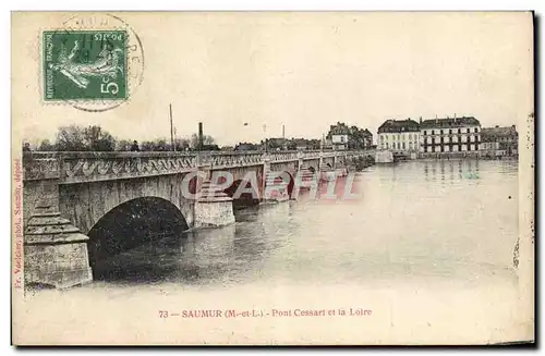 Cartes postales Saumaur Pont Cessart et la Loire