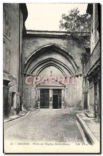 Cartes postales Orange Porte de L&#39Eglise Notre Dame