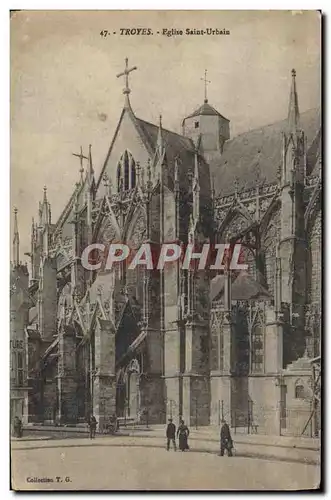 Cartes postales Troyes Eglise Saint Urbain