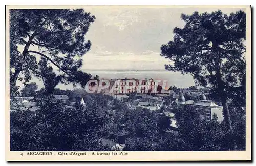Cartes postales Arcachon Cote d'Argent A travers les Pins