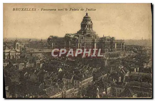 Cartes postales Bruxelles Panorama Vers Le Palais De Justice