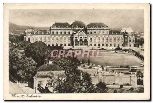 Cartes postales Wien Belvedere