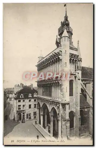 Cartes postales Dijon L&#39Eglise Notre Dame