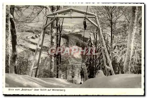 Cartes postales Blick Vom Bobhaus Uber Skilitt auf Winterberg