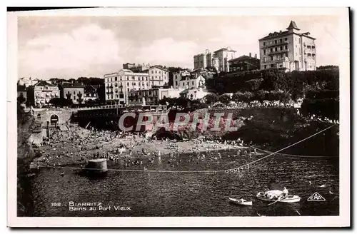 Moderne Karte Biarritz Bains Au Port Vieux