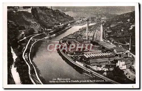 Cartes postales moderne Besancon Vallee Du Doubs Et la Citadelle Prises De Saint Leonard