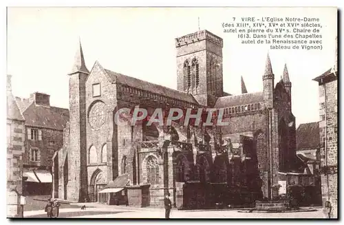 Cartes postales Vire L'Eglise Notre Dame