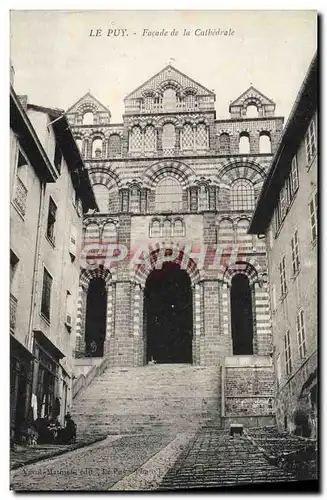 Ansichtskarte AK Le Puy Facade De La Cathedrale