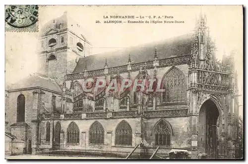 Cartes postales La Normandie Alencon Ensemble de l'eglise Notre Dame