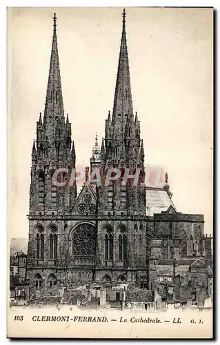 Cartes postales Clermont Ferrand La Cathedrale