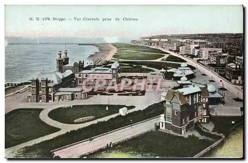 Cartes postales Dieppe Vue generale prise du Chateau