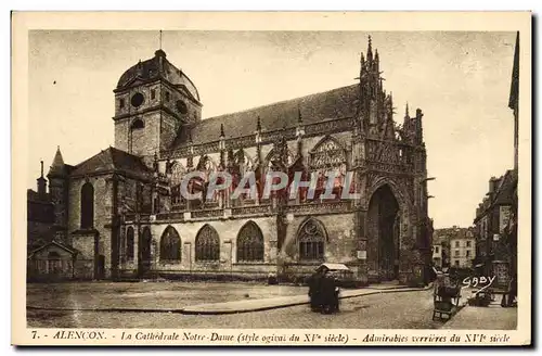 Cartes postales Alencon La Cathedrale Notre Dame