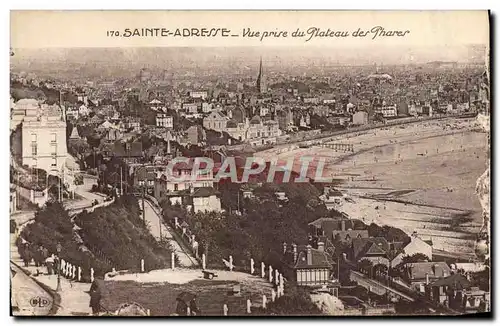 Cartes postales Sainte Adresse Vue Prise du Plateau des Phares