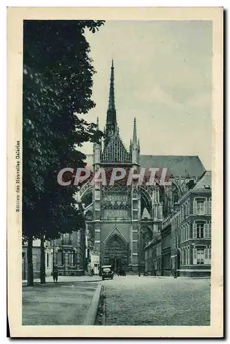 Ansichtskarte AK Amiens La cathedrale Porte laterale