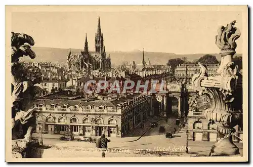 Cartes postales Nancy La place Stanislas vue de l&#39hotel de ville