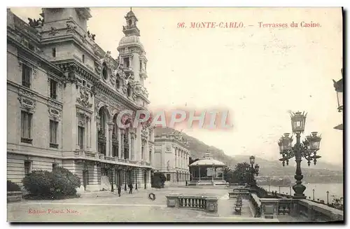 Cartes postales Monte Carlo Terrasses du Casino